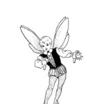 Fada para colorir
