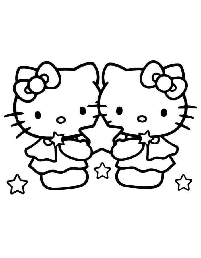 94 Hello Kitty para colorir - Só desenhos para Colorir