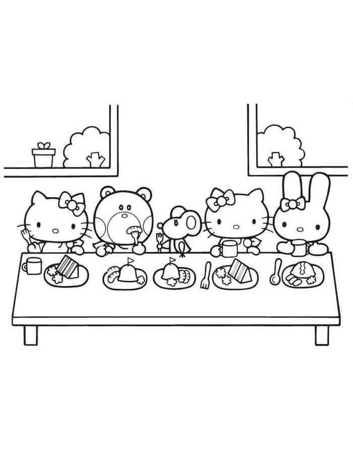 Hello Kitty para colorir em 2023  Hello kitty, Desenhos da hello kitty  para colorir, Desenho da hello kitty