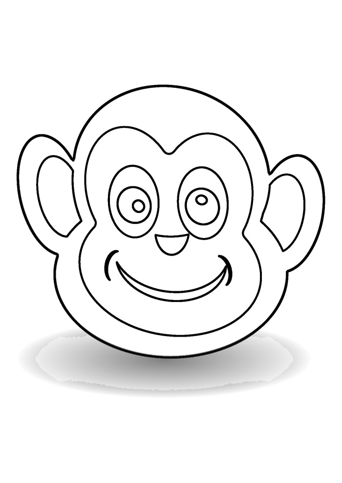 51 Desenhos de Macacos para Colorir - Só desenhos para Colorir