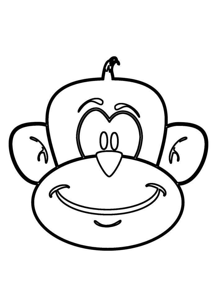 51 Desenhos de Macacos para Colorir - Só desenhos para Colorir