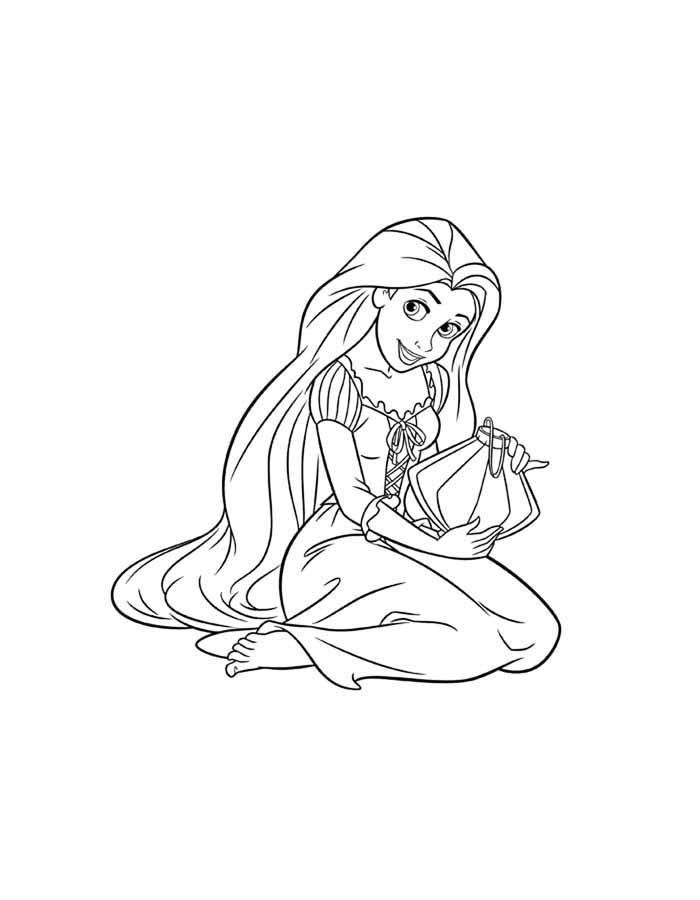 99 Rapunzel para colorir - Só desenhos para Colorir