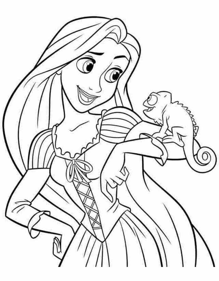 99 Rapunzel para colorir - Só desenhos para Colorir