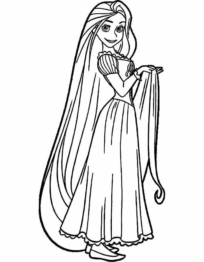 99 Rapunzel para colorir - Só desenhos para Colorir