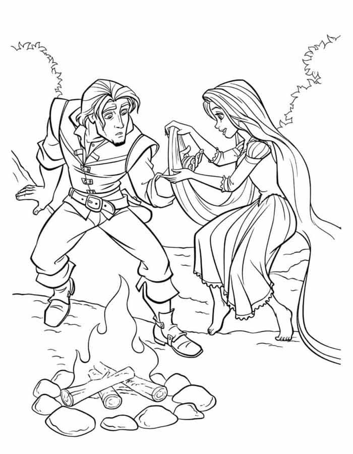 99 Rapunzel para colorir - Só desenhos para Colorir